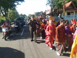 Semangat Sumpah Pemuda Ke-94, Koramil 05/Sail Bantu Pelaksanaan Pawai SDN 88 Pekanbaru