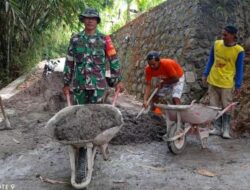 Babinsa Glintang Dukung Percepatan Pembangunan Wilayah Binaan