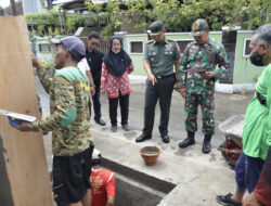 Yakinkan Sesuai Target, Dandim 0735/Surakarta Sidak Karya Bakti Daerah Tahap VII  di Wilayah Kelurahan Sumber