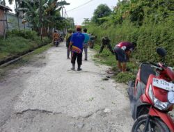 Wujudkan Rasa Persatuan Babinsa 04/LPH  dan Masyarakat Laksanakan Gotong Royong 