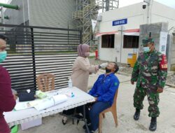 Menerapkan Hidup Sehat Babinsa Koramil 04/Lph Melaksanakan Kegiatan Prokes