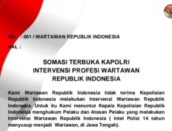 VIRAL !! “Wartawan lndonesia Berikan Somasi Terbuka Kepada Kepolisian Republik lndonesia ??”