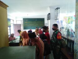 Babinsa Maharatu Dampingi Staf Kelurahan dan Dinas Sosial Dalam Pendataan Penerima Bantuan dari Pemerintah