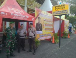 Babinsa Koramil 05/Sail Laksanakan Kegiatan Pengamanan Pos PAM Nataru 2022 di Area Lap Purna MTQ