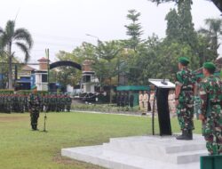 Kasdim Sragen Pimpin Langsung Upacara Bendera Hari Senin