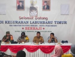 Bersama Tiga Pilar, Babinsa Kel. Labuh Baru Timur Gelar Rapat Koordinasi 