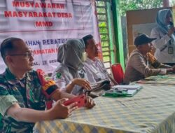 Babinsa Kel. Pebatuan Koramil 04/Lph Menghadiri Kegiatan MMD Dikantor Lurah Pebatuan 