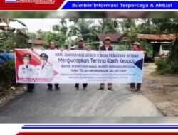 Jalan Mulus, Masyarakat Desa Pematang Setrak Apresiasi Kinerja Bupati Darma Wijaya dan Wabup Adlin Tambunan