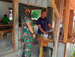 Dekat, Ini yang Terlihat saat Babinsa Kunjungi Pemilik Warung Mie Ayam