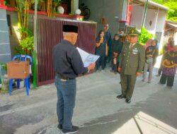 Danramil 04/Jebres Pimpin Upacara Persemayaman Militer Mantan Anggota LVRI Surakarta