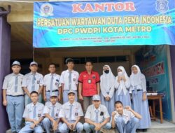 DPC PWDPI Metro Memberi Materi Jurnalistik kepada Siswa/i SMKN 3 Metro