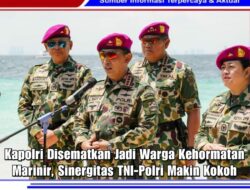 Kapolri Disematkan Jadi Warga Kehormatan Marinir, Sinergitas TNI-Polri Makin Kokoh