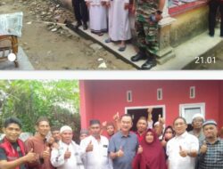 Rudi Center & Ketua DPRD Kab. Bangka, Iskandar Adakan Peresmian serta Do’a Selamat Rumah Ibu Masteriyanti Warga Desa Kace Timur Kec. Mendo Barat Kab. Bangka Prop. Kep. Bangka Belitung