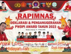 DPC PWDPI Lampung Selatan Akan Menghadiri Rapimnas Yang Ke-1 PWDPI Award Tahun 2023