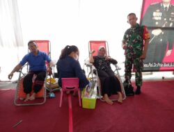 Babinsa Koramil 04/Limapuluh, Partisipasi Ikut Donor Darah di Taman Rekreasi Alam Mayang