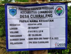 “Pemerintah Desa Cijaralang Membangun Jalan di Kp. Leuleuy Sudah Sesuai Dengan Keinginan Warga Masyarakat ?!”