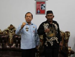 Iskandar, S.Ip Ketua DPRD Kabupaten Bangka Mendapat Kunjungan Kerja Dari Kakanwil Kumham Babel di Ruang Kerjanya