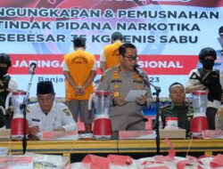 Polda Kalsel Gagalkan Peredaran Sabu 35 Kg Jaringan Internasional