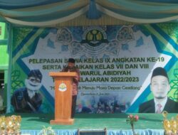 PELEPASAN SISWA KELAS IX ANGKATAN KE-19 SERTA KENAIKAN KELAS VII DAN VIII ANWARUL ABIDIYAH AJARAN TAHUN 2022/2023