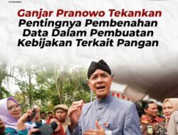 Ganjar Pranowo Berkomitmen Melakukan Pembenahan Data Dalam Membuat Kebijakan