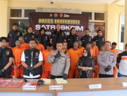 Kapolres Gelar Press Release, Ungkap Kasus Pengungkapan Kasus C3 oleh Sat Reskrim Polres Lebak