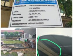 Diduga Tak Terima Kegiatannya Diberitakan, Oknum Pelaksana CV. UMR Cari Photo Redaksi Media Lipsusmedia.com, Ada Apa ?!”