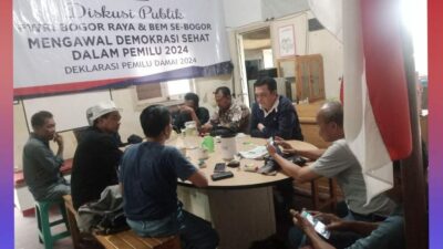 PWRI DPC Bogor Bersama Insan Pers dan Aktivis Diskusi Ringan Evaluasi BUMD PT. SAYAGA