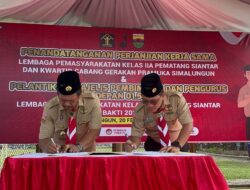 Lapas Kelas IIA Pematangsiantar Laksanakan Penandatanganan Kerjasama Dengan Kwartir Cabang Simalungun serta Pelantikan Majelis Pembimbing dan Pengurus