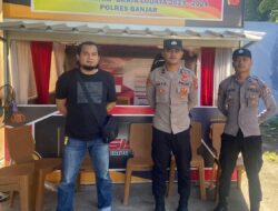 Polres Banjar Memperketat Penjagaan di Gudang Logistik KPUD Kota Banjar di Tengah Pelaksanaan Rekapitulasi Suara Tingkat KPUD