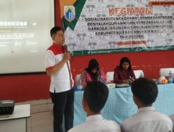 Sat Narkoba Polres Lebak Giat Sosialisasi kan Penyuluhan P4GN di SMAN 1 Cileles