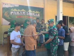 Mencukupi Kebutuhan Warga, Kodim 0728/Wonogiri Gelar Pasar Murah