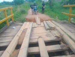 Nasib Warga Disekitar Jerambah  Kayu Desa Kace Timur Mendambakan Jembatan Permanen