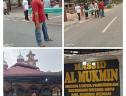 “REMAJA MASJID” AL MUKMIN DESA PANOMBEAN ADAKAN PEMBERIAN SEDEKAH TAKJIL KEPADA MASYARAKAT