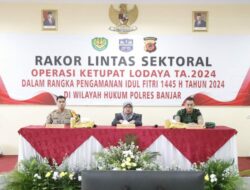 Jelang Operasi Ketupat Lodaya 2024, Polres Banjar Gelar Rakor Lintas Sektoral