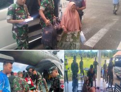 TNI Evakuasi Warga Terjebak Longsor ke Bandara Bua, Dandim 1403/PLP : Segera Mendapatkan Perawatan Medis