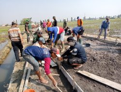 Satgas TMMD Reguler ke-120 Kodim 0726/Sukoharjo Semangat Laksanakan Pengecoran