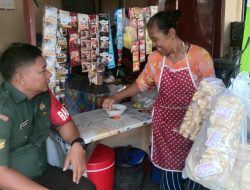 Babinsa Danukusuman Berikan Motivasi Kepada Pelaku UMKM Warung Makan