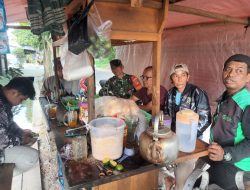 Manfa’atkan Warung Angkringan/Hik Sebagai Sarana Babinsa Kelurahan Karangasem Jalin Silaturahmi Dengan Warga Binaan