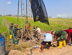 Satgas TMMD Ke-120 Kodim 0726/Sukoharjo, Bangun Sumur Bor Bantu Atasi Kekeringan Di Musim Kemarau