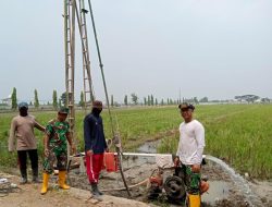 Satu dari 3 Sumur Bor Sasaran Fisik TMMD Reguler ke – 120 Kodim 0726/Sukoharjo Sudah Mencapai 80 %