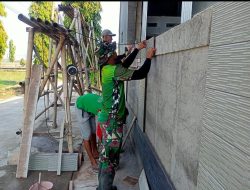 Rehab Masjid Desa Wirun Mulai Dikerjakan Satgas TMMD Ke-120 Kodim 0726/Sukoharjo