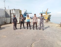 Unit Pam Obvit Sat Samapta Polres Bima Kota Laksanakan Patroli di Pelabuhan Laut Bima