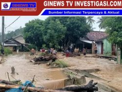 Ratusan Rumah di Desa Bunut Terendam Banjir Akibat Tanggul Sungai Cengkuang Kab. Pesawaran