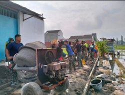 Memasuki Hari Ke-18, Satgas TMMD Ke-120 Kodim 0726/Sukoharjo Kebut Pengecoran Jalan