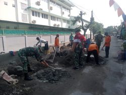 Semangat Gotong Royong Tergambar Jelas Dalam TMMD Sengkuyung Tahap II Kodim 0735/Surakarta