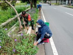 Melalui Kerja Bakti, Tumbuhkan Kebersamaan Antara Babinsa Sumber Dengan Warga Binaan