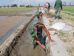Satgas TMMD ke 120 Kodim 0726/Sukoharjo, Kerjakan Finishing Sasaran Talud