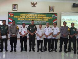 Kodim Boyolali Jalin Hubungan Erat Dengan Aparat Pemerintah