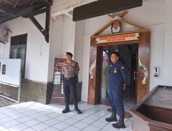 Sat Samapta Polres Banjar Laksanakan Patroli Cegah Tindak Kriminalitas Ke Kantor KPUD