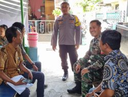 Sembari Sarapan Pagi, Babinsa Tipes Dan Bhabinkamtibmas Bersama Warga Eratkan Tali Silaturahmi
